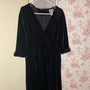 Unique Vintage black Delores swing dress